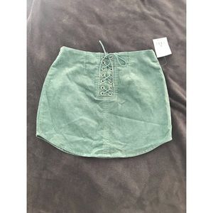Forever 21 Sage Corduroy Skirt